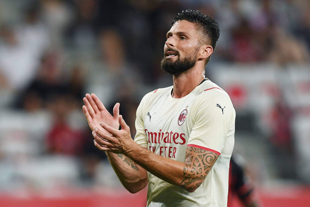 Olivier Giroud attaquant du Milan AC