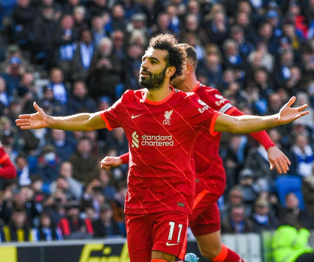 Mo Salah avec le Liverpool FC en Premier League