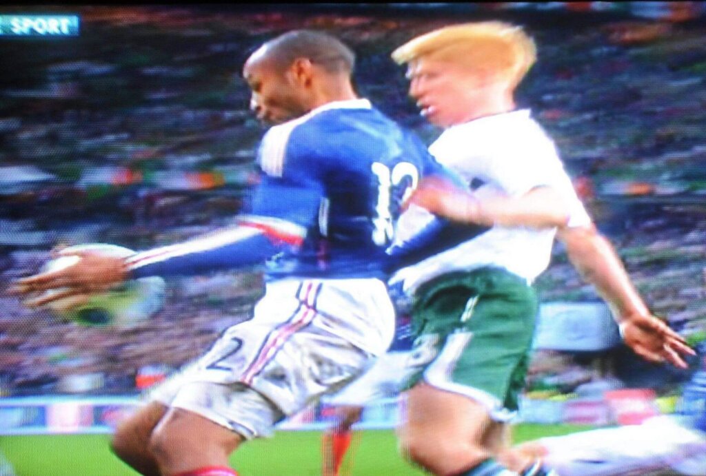 Thierry Henry face à l'Irlande en 2009