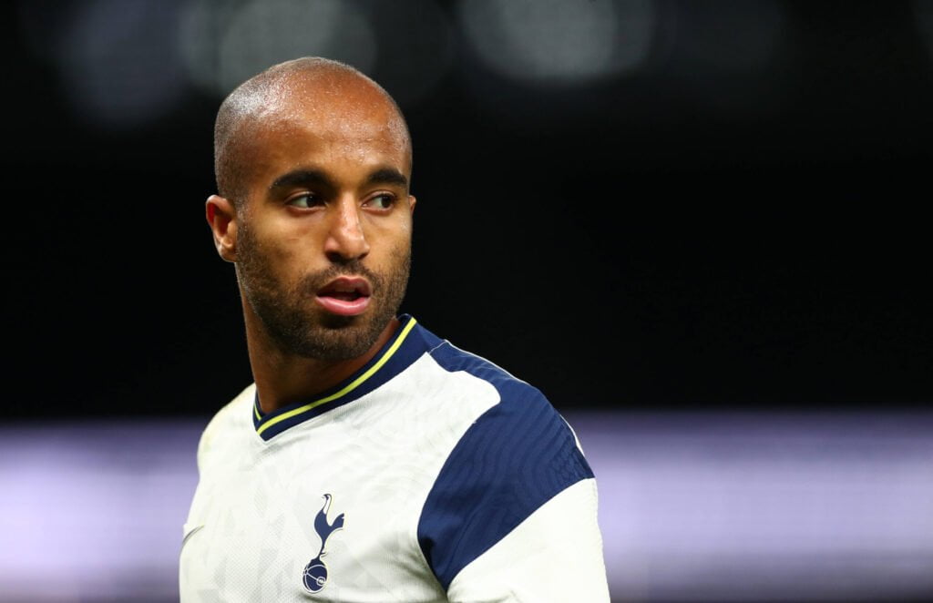 Lucas Moura alors joueur de Tottenham