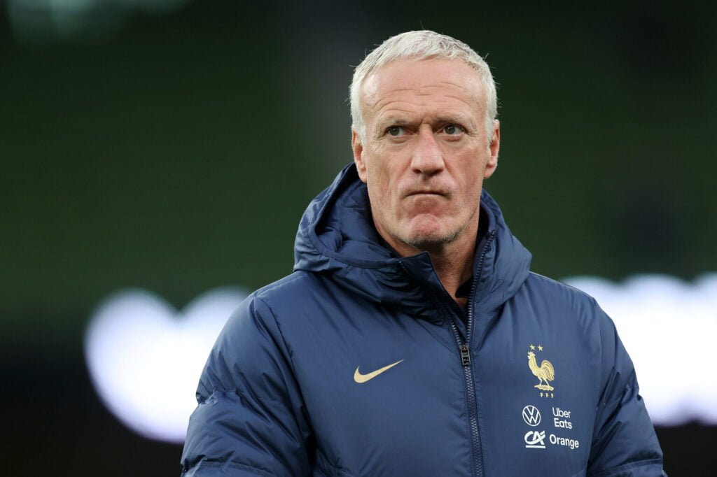 Didier Deschamps, le sélectionneur de l'équipe de France en route pour l'Euro 2024