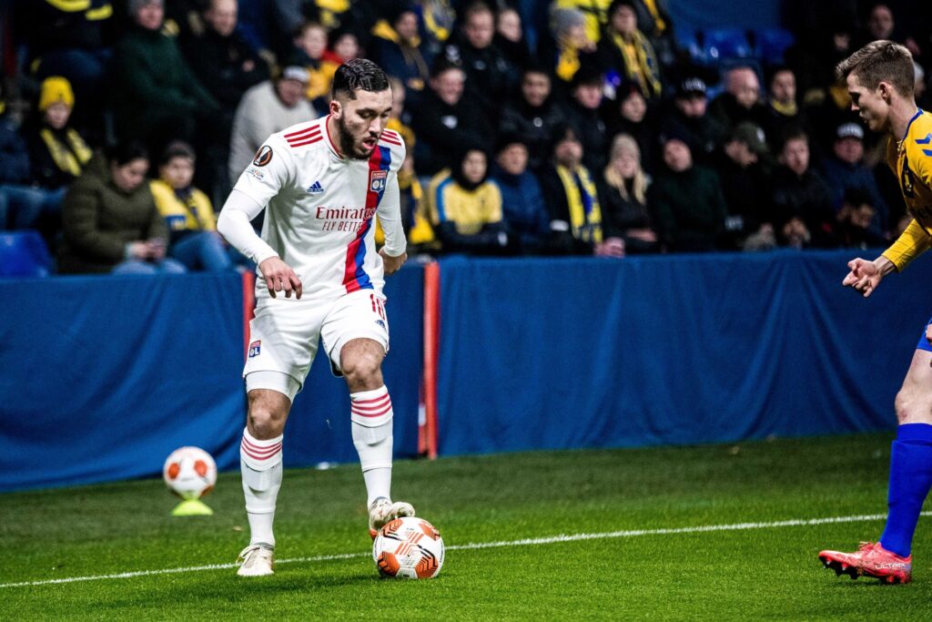 Rayan Cherki joueur de l'Olympique Lyonnais