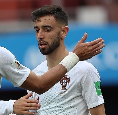 Bruno Fernandes, milieu offensif de Manchester United et du Portugal