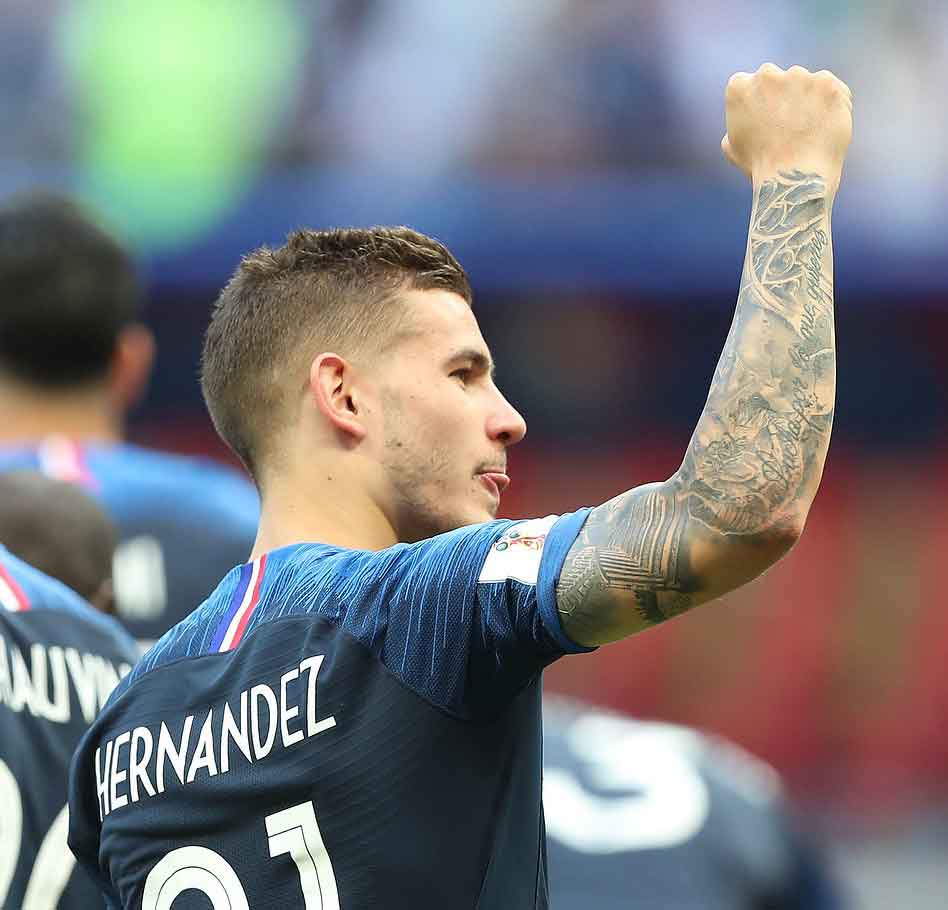 Lucas Hernandez, défenseur de l'équipe de France