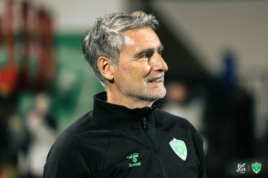 Olivier Dall'Oglio, entraineur de l'ASSE