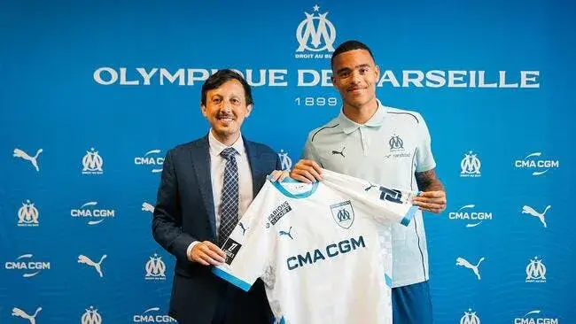 Mason Greenwood arrive à l'OM