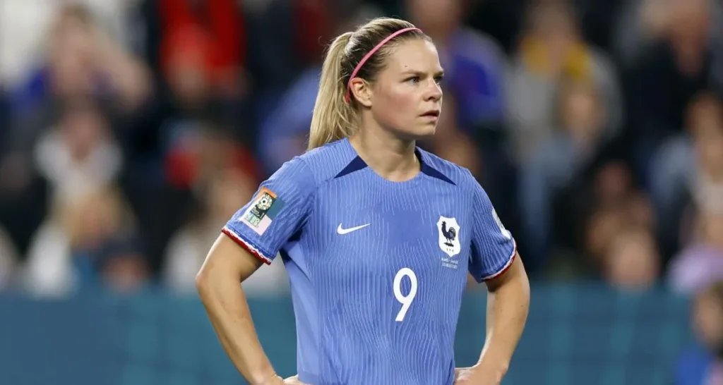 Eugénie Le Sommer, meilleure buteuse de l'équipe de France féminine