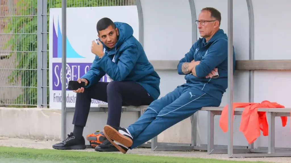 Jean-Pierre Papin et Ali Zarrak à l'OM